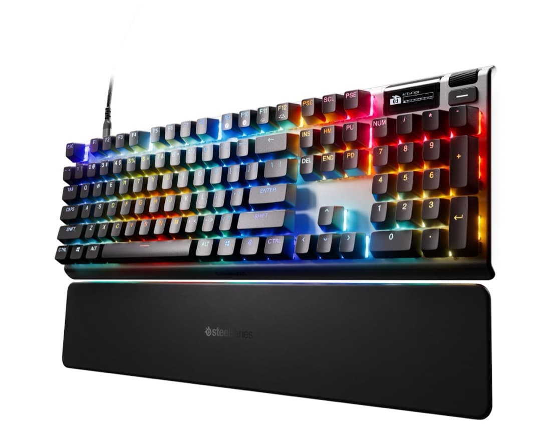 لوحة مفاتيح SteelSeries Apex Pro مع مسند المعصم