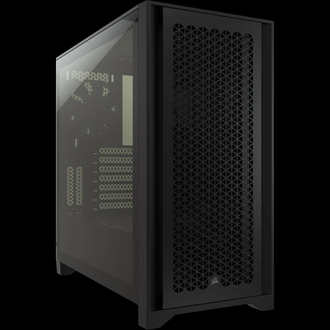 صندوق حاسوب Corsair 4000D Airflow أسود بواجهة شبكية