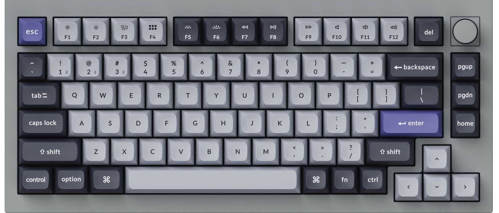 لوحة مفاتيح Keychron Q1 Pro من الأعلى
