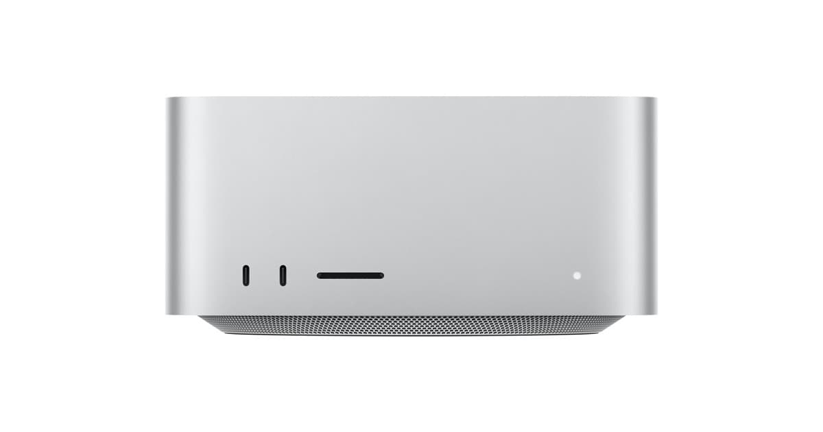 جهاز Mac Studio من الأمام