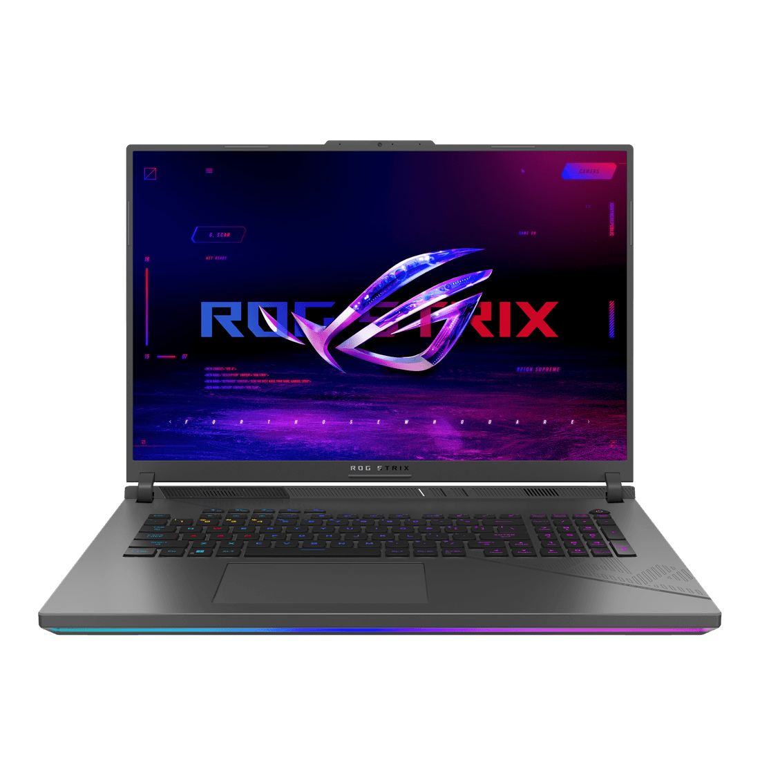 لابتوب ألعاب ASUS ROG Strix G18 مفتوح